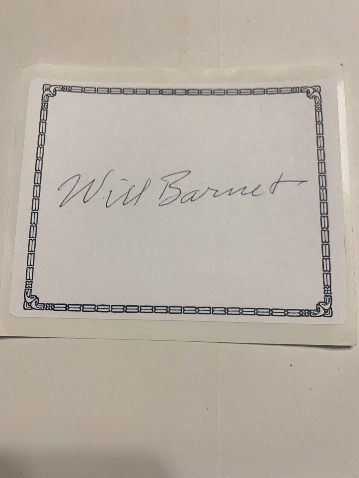Will Barnet Artist Author Signed Bookplate Autographed New 