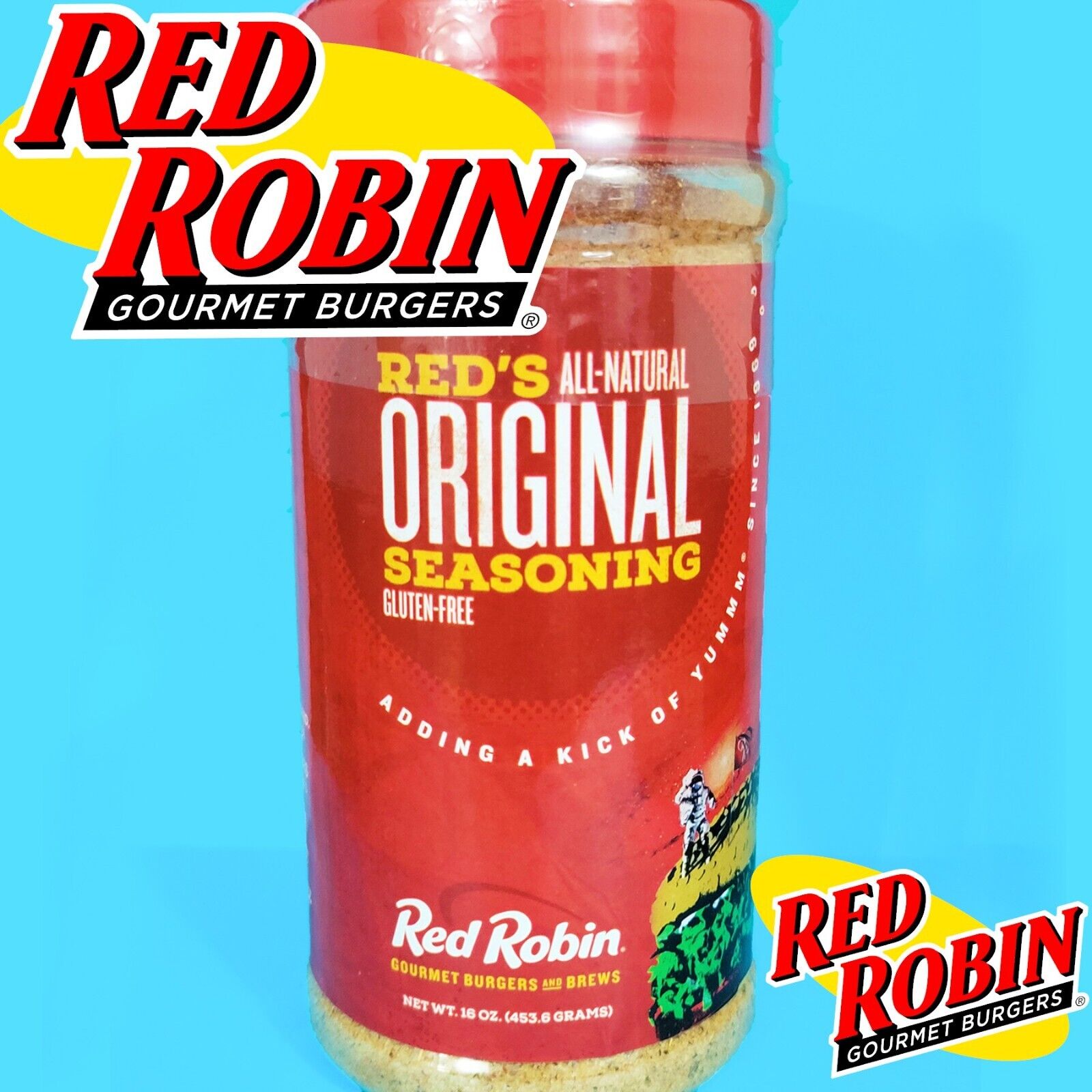 Red Robin Seasoning 16oz LARGE Size - Original - New, Sealed Gluten-Free 🚀🌈