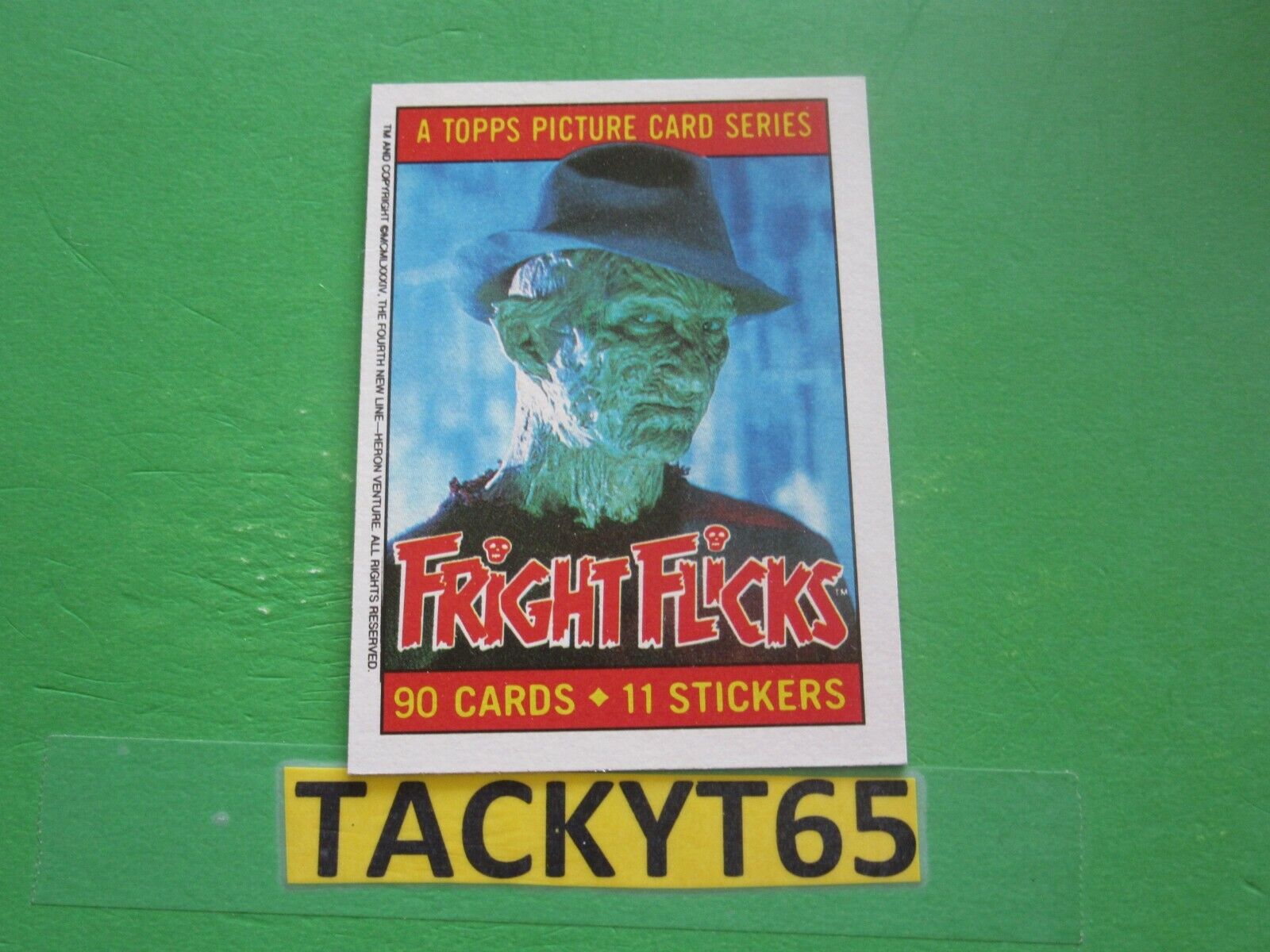 1988 FRIGHT FLICKS SINGLE CARD(S) NEW YOU CHOOSE
