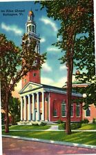 Vintage Postcard - Linen Ira Allen Chapel Burlington Vermont VT Un-Posted #7410 picture