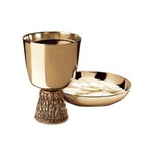 Sudbury Brass Last Supper Chalice with Bowl Paten Set picture