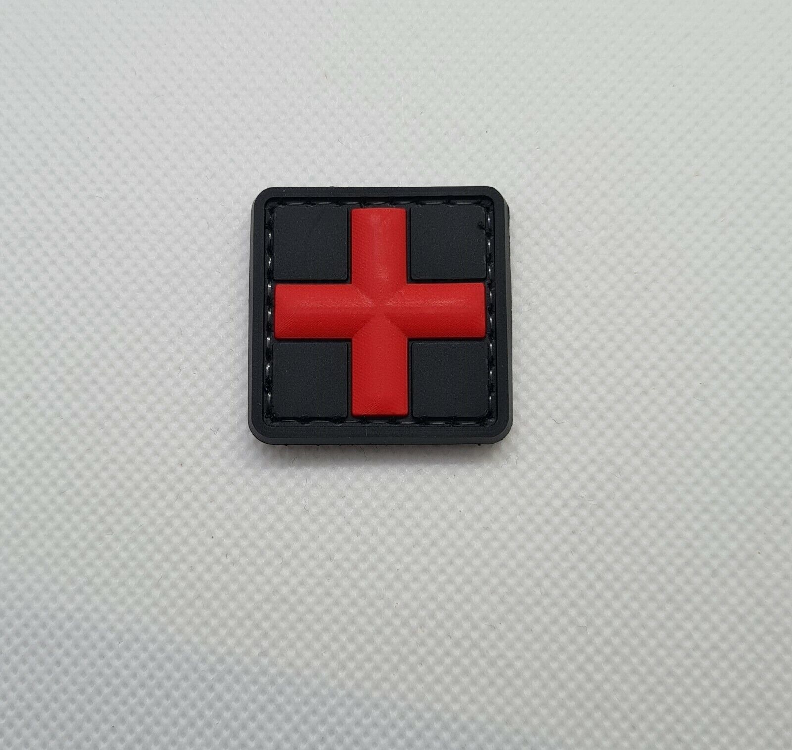 Medic Red Cross 3D PVC Tactical Morale Patch – Hook Backed