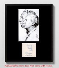 Molly & Norman Rockwell HAND SIGNED Matted Cut & Photo Art Icon Autograph picture