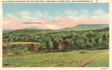 Postcard VT Glastenbury Mountain from Molly Stark Trail Linen Vintage PC H252 picture