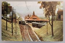 ORANGE MASS TRAIN STATION 1908 POSTCARD picture