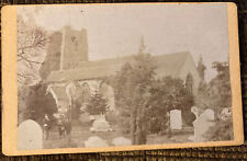 Victorian CDV Photo Boys in Cemetery Outside Church - Ward, Weybridge picture