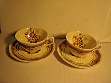 Rare Hard to Find  Rutland Ridgways Brown Tea Cup & Saucer picture