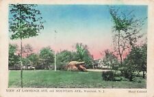 View at Lawrence Ave & Mountain Ave., Westfield, NJ Stamped & Posted 1929 picture