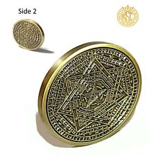 Sigillum Dei Ameth + 72 names of God kabbalah King Solomon Coin seal picture