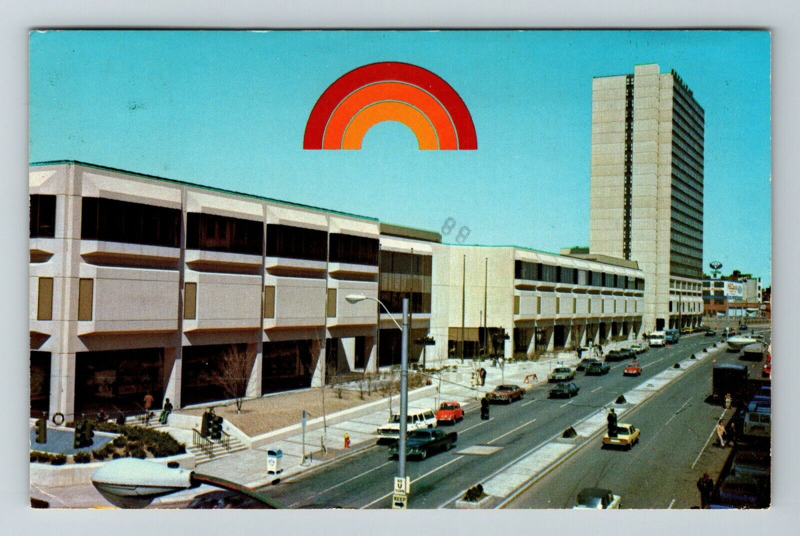 Hartford CT- Connecticut, The Hartford Civic Center, Outside, Chrome Postcard