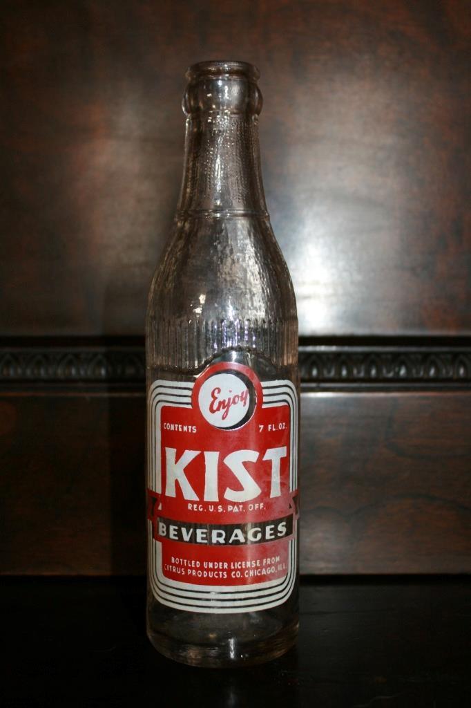 ACL Soda Bottle KIST BEVERAGES ~ LONGVIEW, WASHINGTON ~ 7 oz 1940's