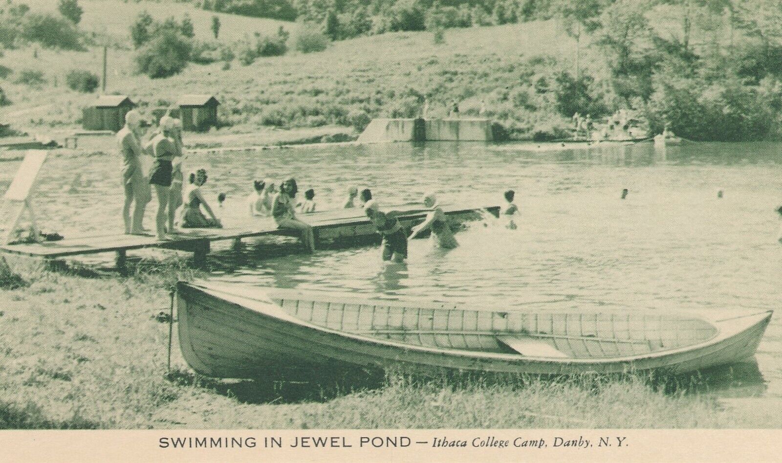 DANBY NY – Ithaca College Camp Swimming In Jewel Pond