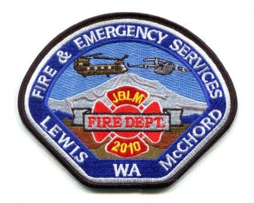 Joint Base Lewis McChord Fire Department USAF Military Patch Washington WA