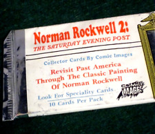norman rockwell collector card pack - 10 cards - 1995 picture