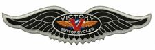 Victory Motorcycles Iron On/ Sew On Biker Back Patch (XXL-11 Inch) Black picture
