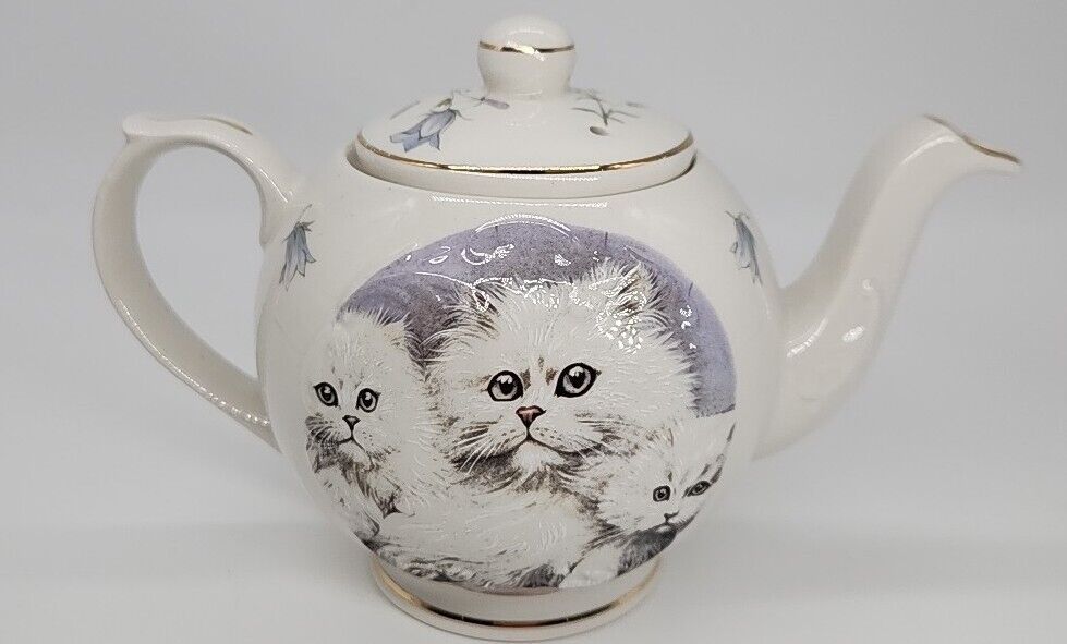 Crown Dorset Teapot Fine China Kitten Cats 4.5\