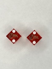 2 VINTAGE ISLE OF CAPRI DICE RED picture