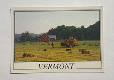 Lareau Farm Waitsfield Vermont Postcard Draft Horses for Harvesting Unposted picture