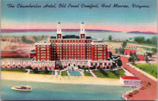 Vintage Postcard Chamberlin Hotel Fort Monroe Old Point Comfort Virginia picture