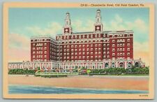 Old Point Comfort Virginia~Chamberlin Hotel Building~Vintage Postcard picture