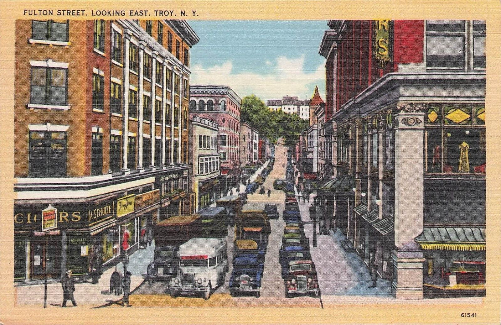 Fulton Street, looking East, Troy, New York