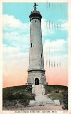 Duxbury, Massachusetts, MA, Miles Standish Monument, 1932 Vintage Postcard e5936 picture