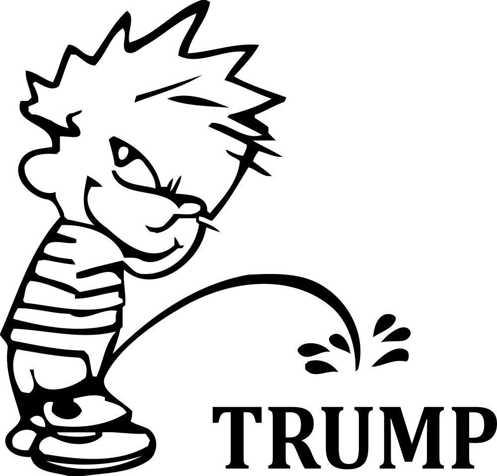 Calvin Piss On Trump President 6\