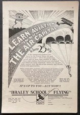 1928 Braley School of Flying print Ad “Learn Aviation in Wichita~The Air Capital picture
