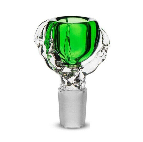 Green 14mm Male DRAGON CLAW GLASS Slide Bowl Water Pipe Hookah w/ 