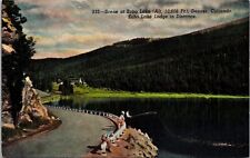 Echo Lake Scene Denver Mountain Park Colorado CO Lodge Postcard UNP VTG Sanborn picture