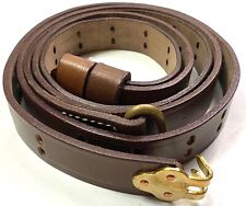 WWI US M1903 SPRINGFIELD RIFLE M1907 LEATHER CARRY SLING- 1 inch picture