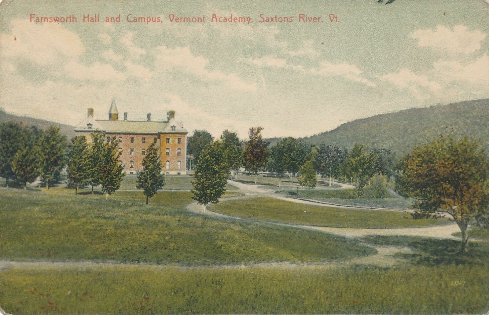 SAXTONS RIVER VT - Vermont Academy Farnsworth Hall and Campus