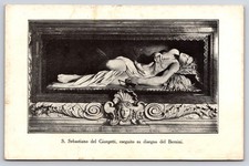 Vintage Rome St Sebastian Giorgetti Bernini Sculpture Postcard Sansaini picture