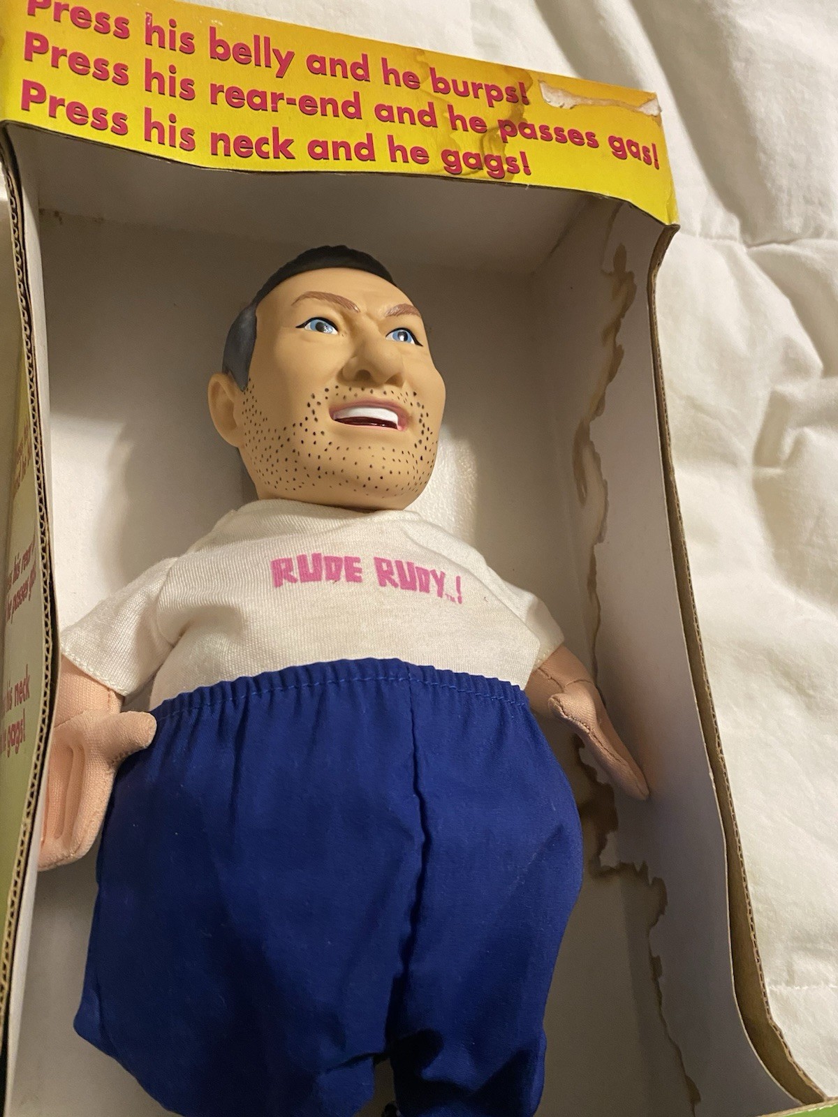 Rude Rudy Doll Rare In Box 1998 One World Toys. New Batteries and Works Rude Rudy Doll Rare In Box 1998 One World Toys. New Batteries and Works