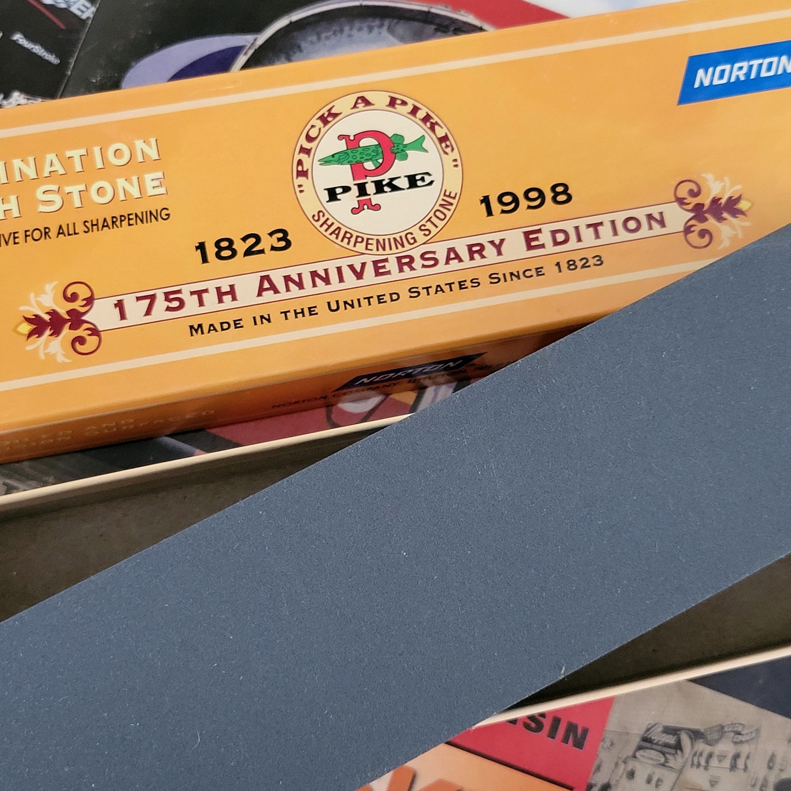 NORTON 175th ANNIVERSARY BENCH STONE 8