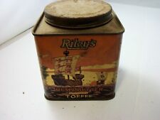 Rileys rum buttertoffee  halifax england 1 pound tin picture
