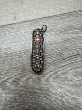 Victorinox Classic Basketweave Sterling Silver Swiss Army Knife Reed & Barton picture