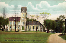 Colby College Memorial Hall Waterville Maine Unused Divided Postcard 1910s picture