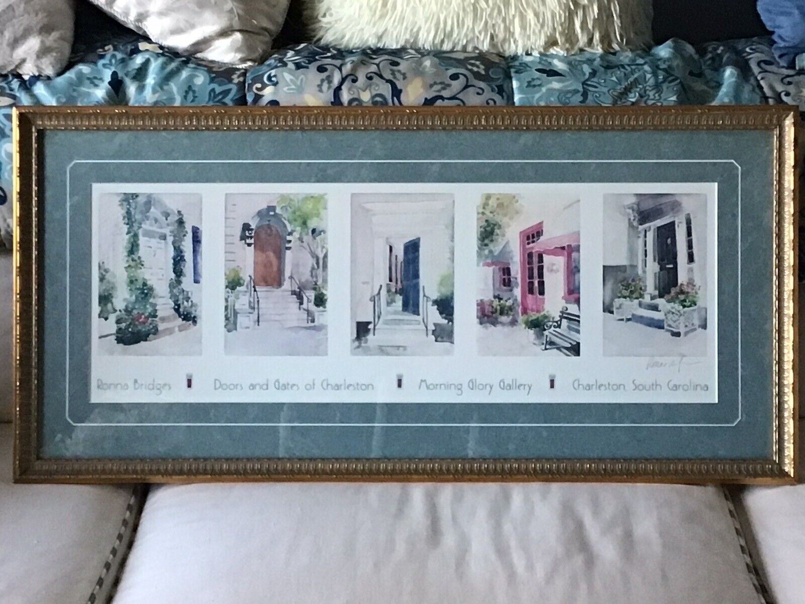 Doors & Gates Of Charleston Signed Lithograph