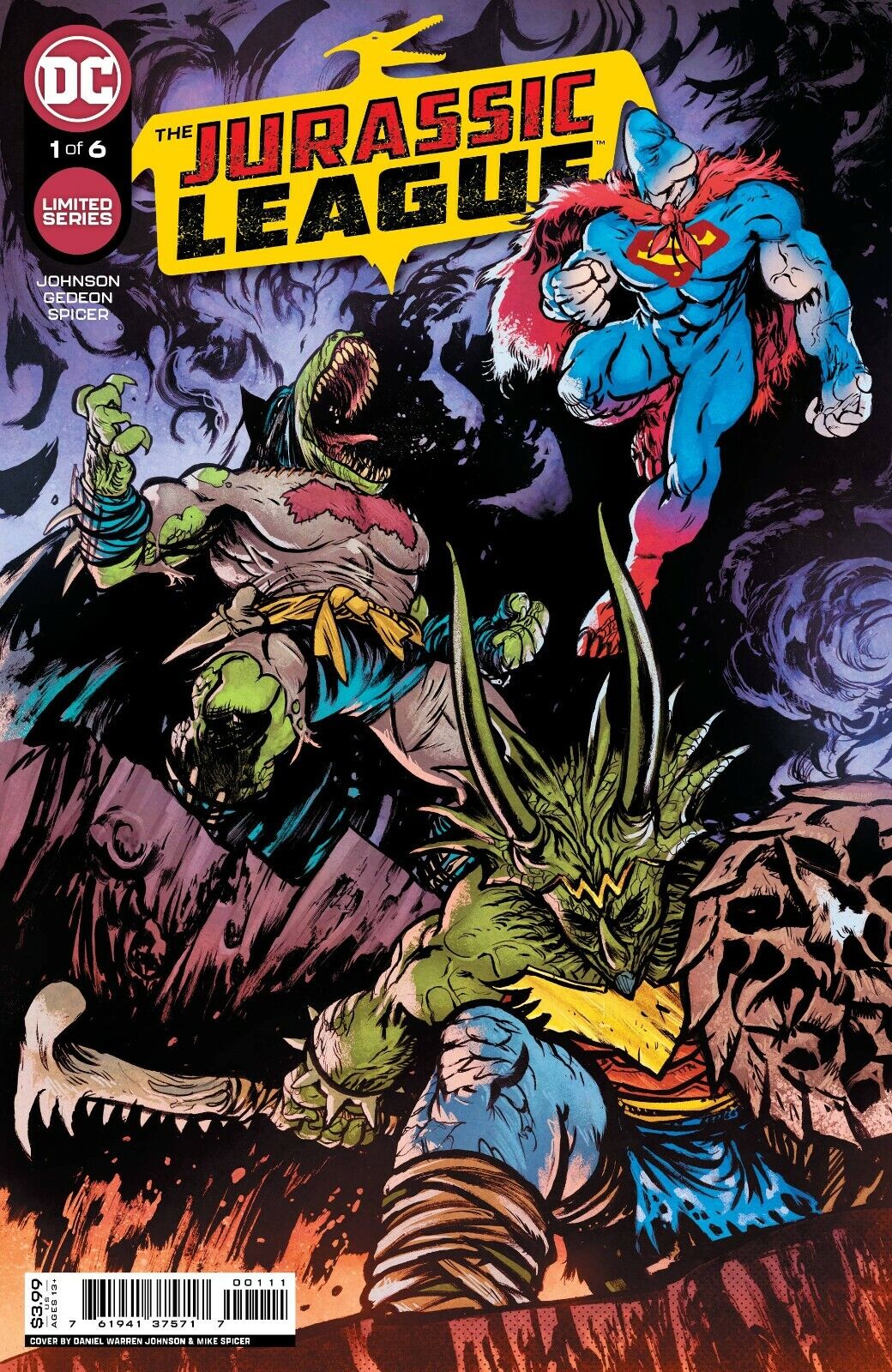 Jurassic League #1 Cover A Johnson DC Comics 2022 NM+