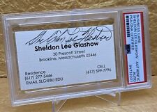 Sheldon Glashow PSA/DNA Authenticated Autographed Signed Business Card picture