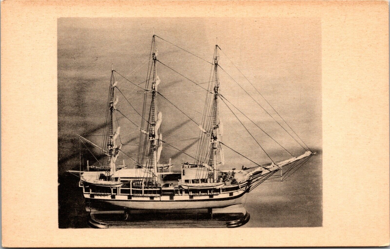 Andover Massachusetts MA Addison Gallery Of American Art Whaling Ship Postcard