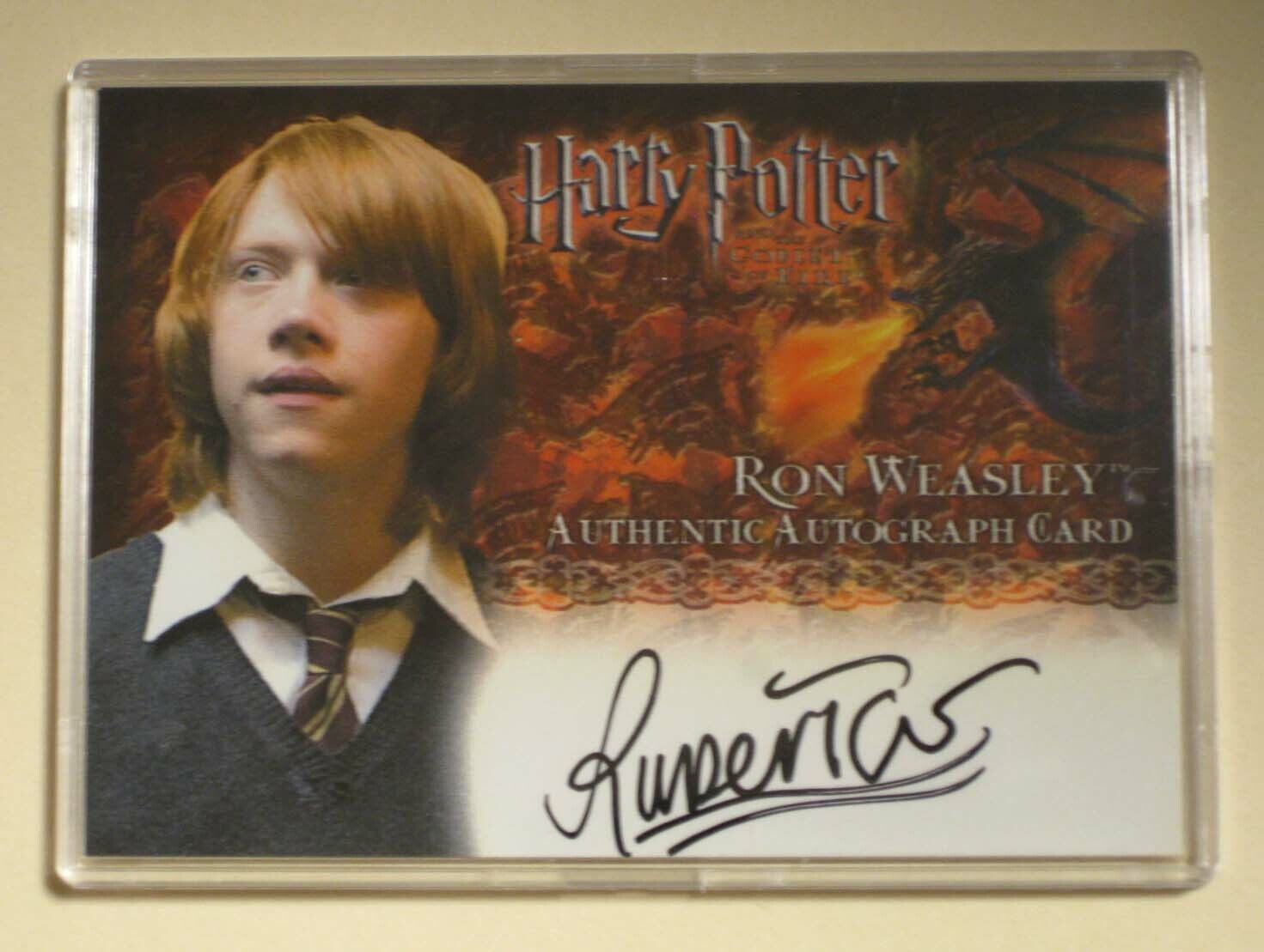 Ron Weasley - Harry Potter GoF Autograph card by Rupert Grint