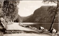 Lake Willoughby Westmore Vermont VT Road Vintage Richardson RPPC Postcard H23 picture