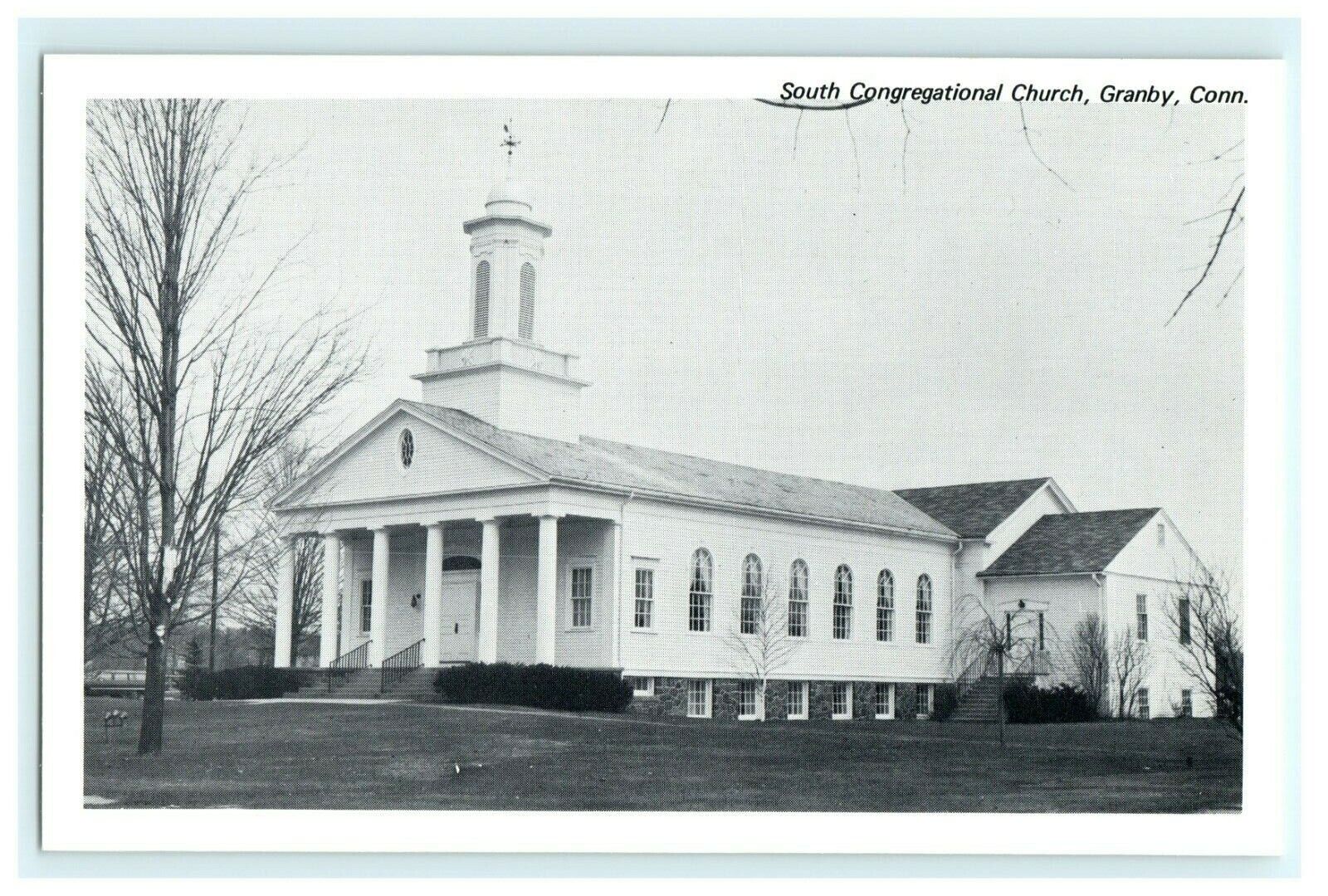 South Congregational Church Granby Ct Connecticut Vintage Postcard 