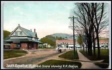 Postcard South Royalton, Vt., Street Scene Showing R.r.station.   V65 picture