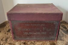 Randolph Prescription File with TEN 100-Rx boxes of original late 1920s scrips picture