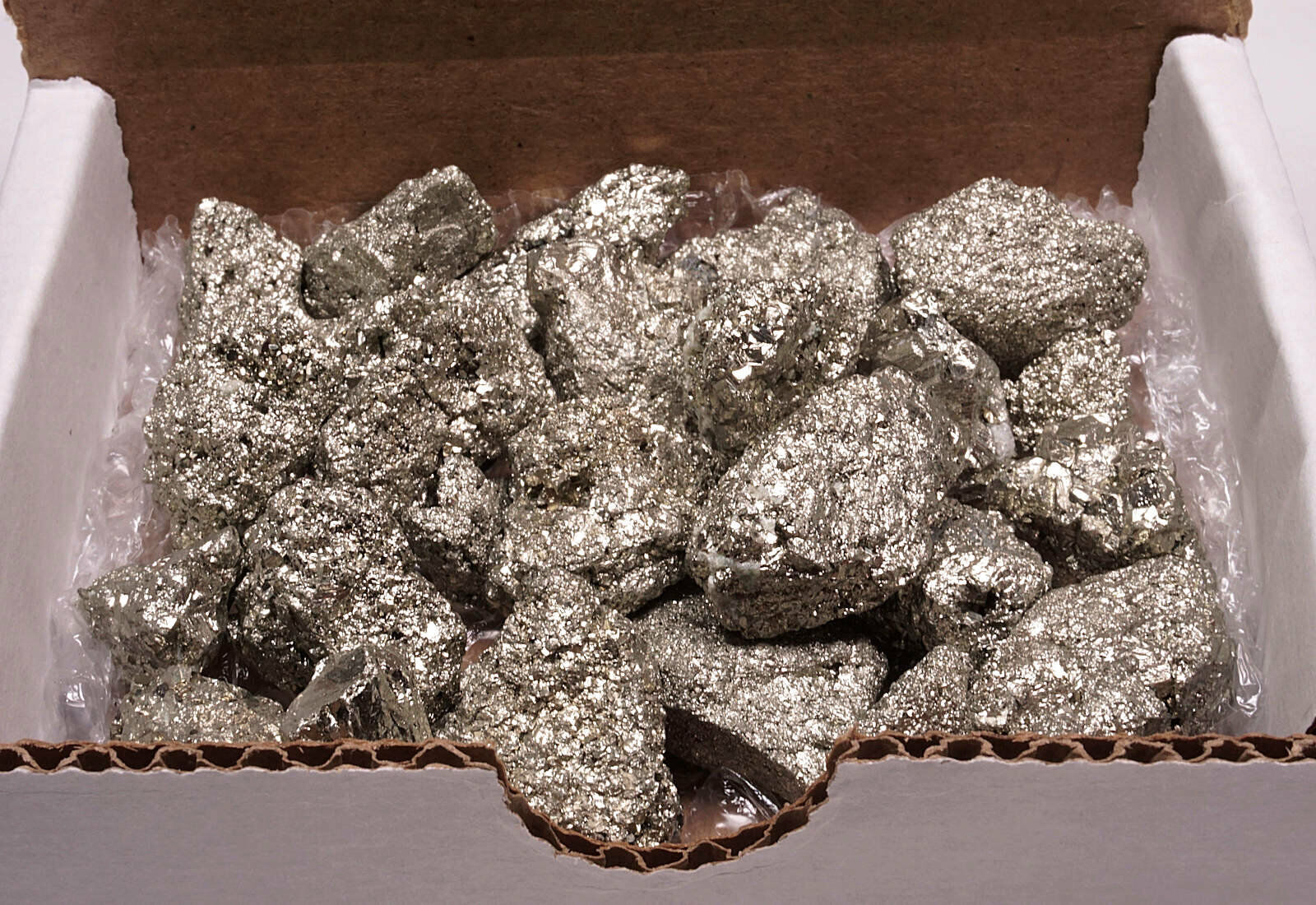 Iron Pyrite Collection Natural Small Chispa Crystals Fools Gold