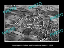Street Somerset England Town Aerial View c1950 2 Old Large Historic Photo picture