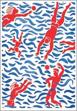 Eddy Varekamp – Swimmers, 1998 – Art Postcard picture
